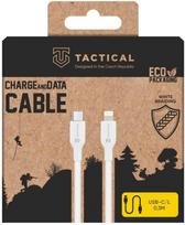 „Tactical Stitch Thread“ laidas USB-C/Lightning 0.3m baltos spalvos