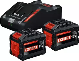 Bosch akumuliatorius 2 x 18 V 15,0 Ah + EXAL 18V-160 greitasis įkroviklis