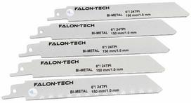Falon Tech Pjūkliukai stumdomam siaurapjūkliui metalui 5vnt. 150mm.