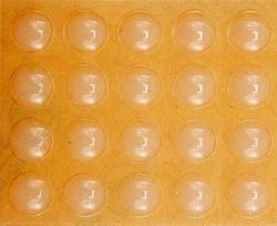 Vorel Toya Sa Poland Lipnūs padukai baldams silikoniniai skaidrūs 10mm 20vnt. (74911)