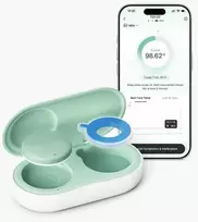 MOMCOZY IŠMANUSIS KŪDIKIŲ TERMOMETRAS – MEDICININIS TIKSLUMAS IR NUOLATINĖ TEMPERATŪROS KONTROLĖ PROGRAMĖLĖJE