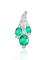 Auksinis pakabukas "Emerald Vine" iš raudono 585 prabos aukso, Golden