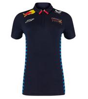 Oracle Red Bull Racing Max Verstappen moteriški polo marškinėliai, tamsiai mėlyni