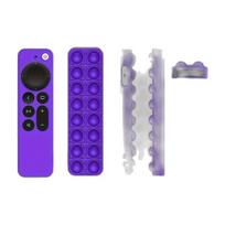 Išmaniojo (Smart TV) ir televizoriaus priedas Silikoninis dėklas Apple TV pulteliui,  Nauja violetinė