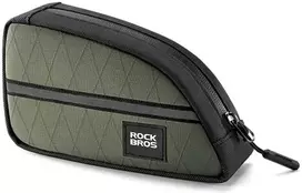 Rockbros Trikampė dviračio rėmo tašė 0.8l - Žalia