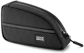 Rockbros Trikampė dviračio rėmo tašė 0.8 l - Juoda
