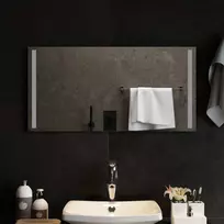 LED vonios veidrodis Skaidrus 80 x 40 cm grūdintas stiklas