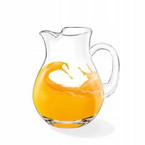 Wilmax ąsotis, 1000 ml, Stiklinis ąsotis VANDENS LEMONIADE sultys 1000ml Wilmax