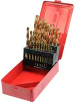 Grąžtas Sthor METALO GRĄŽIAI, TITANO 1-10 MM /19 VNT.