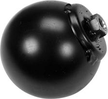Vorel Toya Sa Poland Dūmtraukio šepečio rutulys | plienas | 1,3kg | vidinis sriegis M12 (73025)