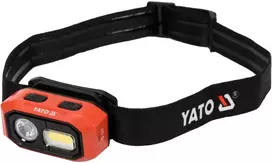 Yato PRIEKINĖ LIETUVA 480 LM AKUMULIATORIUS, JUDĖJIMO JUTIKLIS, Li-ION 3.7V 1400MAH, IP54, NUOLATINIS ŠVIESOS REGULIAVIMAS