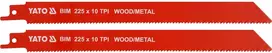 Yato PJŪKLĖS METALUI IR MEDIENI BIM 225 MM 10TPI / 2 Vnt.