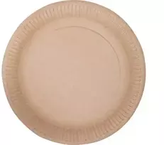 Abcpak Vienreizlietojamie papīra šķīvji, brūni, D 28 cm, 0.96kg, 40gab