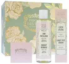 Panier Des Sens Radiant Peony gift set light face cream 40 ml + nourishing face cream 50 ml + micellar water 200 ml