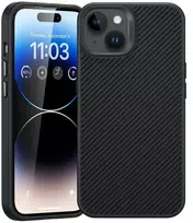 „Benks Magnetic Hybrid Armor Pro Kevlar“ telefono dėklas, skirtas „iPhone 15 Plus“, juodas