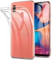 „Fusion Accessories“ „Fusion Ultra Back Case 2 mm Protect“ silikoninis dėklas, skirtas „Samsung A202 Galaxy A20e“ permatomas