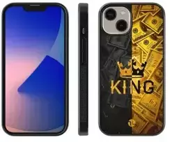 Zappy silikoninis telefono dėklas, skirtas „iPhone 15 Pro“, skirtas „Dollar King“
