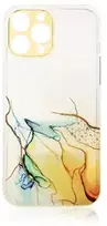 „Fusion Accessories“ „Fusion Marble“ telefono dėklas, skirtas „Samsung Galaxy A13 5G“ (A136), oranžinis (design marmuras)