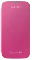 Samsung EF-FI950BBEGWW Flip Original knygos tipo dėklas, skirtas Samsung Galaxy S4 (I9500) rožinis