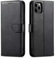 „Fusion Accessories“ „Fusion Marva“ knygelės tipo telefono dėklas, skirtas „Samsung Galaxy A17 4G“ (A175), juodas