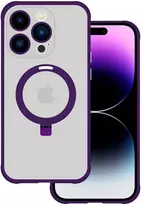 Tel Protect Magical Magsafe Stand dėklas skirtas Apple iPhone 15 Pro Max violetinės spalvos