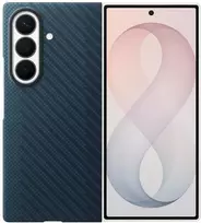 Dėklas KF976SNE anglies pluošto magnetas „Samsung Galaxy Fold 8 Ultra“, tamsiai mėlynas