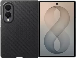 Dėklas KF971SBE Carbon Magnet Samsung Galaxy Fold 8, Juodas