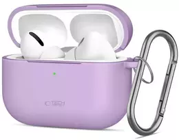 Tech-Protect Silikoninis dėklas su kabliuku AirPods Pro - Violetinis