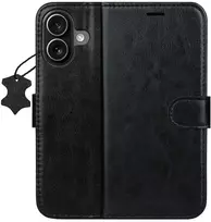 TFO Išmanusis „Luxe“ odinis dėklas, skirtas iPhone 17 6,3' juodas