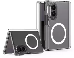 Dux Ducis Clin Mag dėklas Samsung Galaxy Z Fold 8 Wide suderinamas su MagSafe – skaidrus
