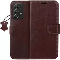 TFO Išmanusis „Luxe“ odinis dėklas, skirtas Samsung Galaxy A52 4G / A52 5G / A52S 5G, rudas