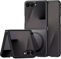 Dux Ducis Aimo Mag dėklas Samsung Galaxy Z Flip 8 suderinamas su MagSafe – juodos spalvos