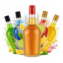 5x Stiklinės butelės Gloria 500ml sultims, likeriui + dangtelis