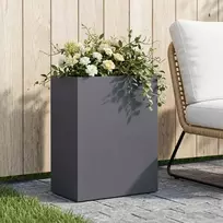 Sodo vazonas Antracito 40 x 20 x 40 cm Šaltai valcuotas plienas