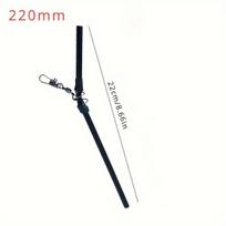 20 vnt. juodų anti susipynimo booms karpių žvejybai. , 22 cm