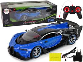 Sportinis automobilis su nuotolinio valdymo pultu, mėlynas