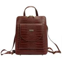 Kuprinė moterims MiaMore 01- -010 CROCO - Ruda, ruda