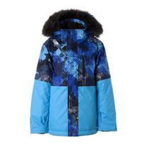Huppa Vaikiška žieminė striukė ALFA, navy pattern/ arctic blue