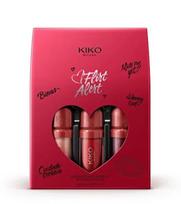 Kiko Milano "Flirt Alert" lūpų blizgių rinkinys: 3 lūpų blizgesiai gražioje dovanų dėžutėje