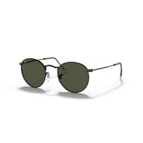 Ray-Ban Round Metal Small akiniai | Black - G-15 Green