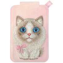 Nimmy New Big-Eye Cute Pets 2.0 Katės Magnetinė Piniginė su Telefono Stovu - Rožinė
