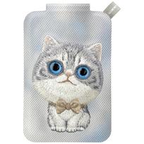 Nimmy New Big-Eye Cute Pets 2.0 Katės Magnetinė Piniginė su Telefono Stovu - Pilkas