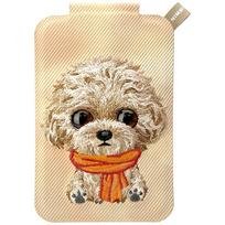 Nimmy New Big-Eye Cute Pets 2.0 Šunų Magnetinė Piniginė su Telefonu Stovo - Ruda