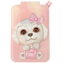 Nimmy New Big-Eye Cute Pets 2.0 Šunų Magnetinė Piniginė su Telefonų Stovu - Rožinė