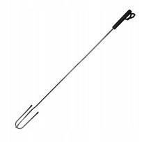 Plieninis dešrelių kepimo iešmas 102 cm, dviejų dantų, griliui ir laužui, 102 cm