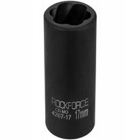 Rockforce 1/2" smūginis antgalis 17mm, dvipusis, pažeistoms veržlėms