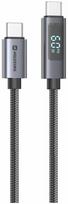 Swissten Usb-c laidas su Lcd ekranėliu, 1.5m, 60w Pd