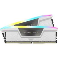 Operatyvioji atmintis (RAM) Atmintis RAM - CORSAIR - CMH32GX5M2B6000Z30W - 32 Go 2x 16 Go - VENGEANCE RGB DDR5 Baltas šilumokaitis - 6000MT/s - DIMM - CL 30