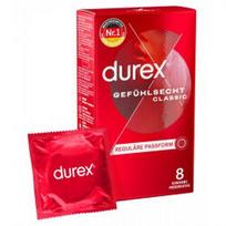 Prezervatyvai Durex Gefühlsecht Classic, 8 vnt.