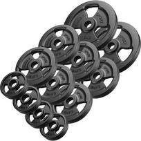 Marbo ketaus svorio diskų komplektas 29 kg (2x5 kg + 6x2,5 kg + 4x1 kg)